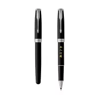 派克(PARKER)定制签字笔 宝珠笔 卓尔磨砂黑白夹-私人定制