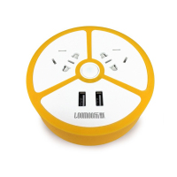 花儿排插 LCC-306 多功能定时插座创意孔位智能双USB插线板（单位;个）