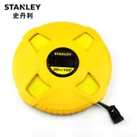 史丹利STANLEY 公英制长卷尺50m 密闭式玻璃纤维盘式皮卷尺50米 盒尺木工钢卷尺 STHT34263-