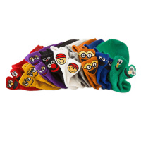 猫人10双装袜子男女短袜薄款春秋浅口刺绣船袜夏季情侣ins潮船袜