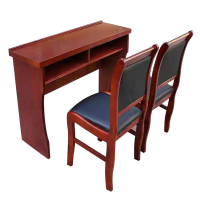 会议室条形桌员工培训课桌 双人会议桌椅