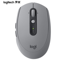 罗技(Logitech)M590 鼠标 无线蓝牙鼠标 办公鼠标 静音鼠标 对称鼠标 优联 砂岩灰 带无线2.4G接收器