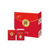 清风红包好运手帕纸原木4层8张12包