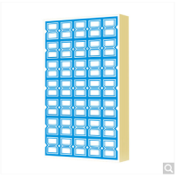 ZEBRA 沧州口取纸(小)22*28mm 60张/包 蓝色