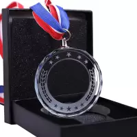 SCP 磨砂款水晶奖牌 SCP-DX0251 运动会60*60mm奖牌表彰会(块)