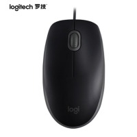 罗技(Logitech)M110 鼠标 有线鼠标 办公鼠标 静音鼠标 黑色