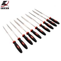 卡夫威尔 10件套金刚石锉刀套装 半圆扁锉三角刀型竹叶四方圆挫椭圆鸭舌三角尖扁 FC3017