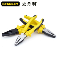 史丹利工具双色柄钢丝钳五金电工老虎钳子6寸7寸8寸84-414-23 8英寸
