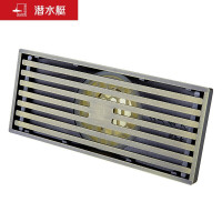 潜水艇(Submarine)QLTKC50-20 全铜防臭地漏 仿古拉丝面大排量长条地漏