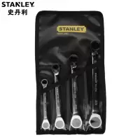 史丹利(Stanley)英制双梅花双向棘轮扳手 4件套装 TK921-23C