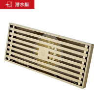 潜水艇(Submarine)JLTKC50-20 淋浴房地漏 长条大排量地漏 金色防臭地漏金尺镇水