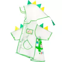 幸福玛丽/CheerfulMario儿童雨衣男童女童TPU材质长款小孩雨披可爱卡通防水透明雨衣