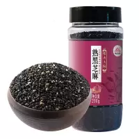 柴火大院熟黑芝麻200g免洗即食烘焙黑芝麻粉干吃搭白芝麻五谷杂粮
