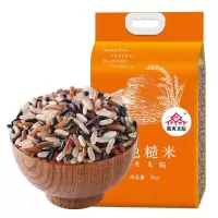 柴火大院三色米2kg红米黑米东北米五谷杂粮健身低脂粗粮