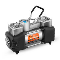 车载双缸充气泵带灯车用双缸打气泵汽车便携充气泵打气筒12V数显