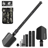 汗道工兵铲车载军用版户外折叠铲子锰钢军工铲