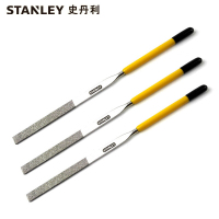史丹利STANLEY 3支 金刚石平头扁锉刀5x180mm 扁平钢锉小锉刀金刚石锉刀合金挫玉石迷你 22-33
