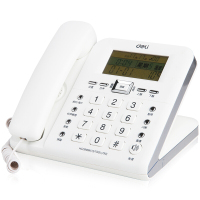 得力 790 来电显示电话机/固定电话/座机 白颜色