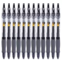 晨光（M&G）中性笔按动子弹头0.5mm 签字笔水笔 学习文具 办公用品 GP1008 黑色1盒12支装