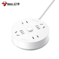 公牛(BULL) 插座插线板/插排/排插/拖线板 圆形插座4位总控 1.8米 GN-R2220