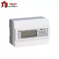 德力西电气 三相四线电子式多费率电能表(导轨) DTSF/U6606 220/380V 1级 3×30(100)A导轨表