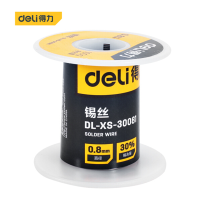 得力(deli) 免清洗焊锡丝100g直径0.8mm高纯度焊接环保锡线