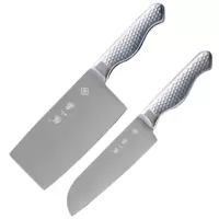 张小泉锤点系列刀具礼盒装D40190100切片刀小厨刀两件套