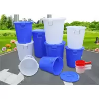 大号加厚塑料水桶带盖圆桶300L 储水桶大白桶垃圾塑胶桶带盖