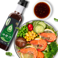 日式和风口味油醋汁沙拉汁荞麦面汁0脂低脂健身餐轻食水果蔬菜家用芝麻酱拌料汁色拉酱沙拉酱料(0脂)268g/1瓶