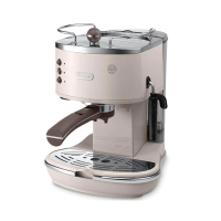 德龙(DeLonghi) ECOV310半自动咖啡机 复古意式泵压小型家用 奶油白