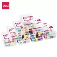 得力(deli) 0021 彩色工字钉图钉 35枚/盒 10盒装