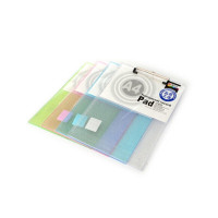 晨光ADM94512 A4竖式透明记事板 文件夹垫板 书写板夹5个装