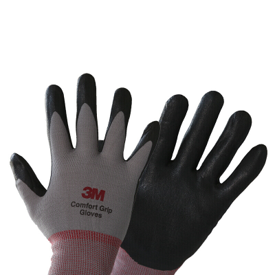 3M WX300921185 M码 舒适型防滑耐磨手套灰（一双装） 可定制