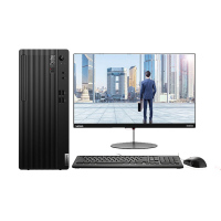 联想ThinkCentre E77商用办公台式机电脑 G5905 4G 1T 集显 WIN10 13.6L 串并口+19.5英寸显示器 可定制