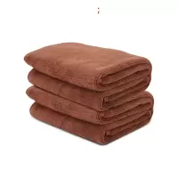 萃姿尔 吸水不掉毛毛巾抹布擦杯布咖色35*75cm 重110g 80%涤纶 20%锦纶 1条装