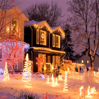 LED彩灯闪灯串 10米100灯插电款