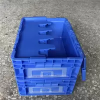 汽配胶筐可带盖欧标方形加厚塑料周转EU箱 零部件配送周转筐