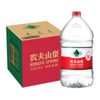 农夫山泉 饮用水 饮用天然水 5L*4桶 整箱装 桶装水