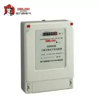 德力西电气 三相电能表;DSS606 3×380V 1.0级3×1.5(6)A*