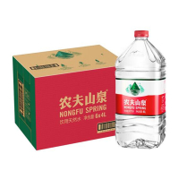 农夫山泉 饮用水 饮用 天然水 透明装4L*6桶 整箱装 桶装水