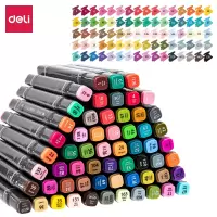 得力70800-80马克笔(混)(1桶)