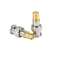 2M头BNC/L9-JK母转公同轴连接器Q9同轴电缆接头BNC公头转L9母连接