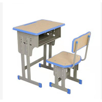 学校课桌椅高中小学生辅导班培训班课桌单双人可升降桌椅
