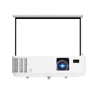 NEC NP-CD1200 DLP商务教育办公便携投影机教学会议培训投影蓝光投影仪(3300流明 800*600分辨率)官方标配(含100英寸电动幕)