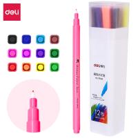 得力70691_12色描线水彩笔(混)（10筒）