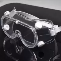 齐心医用隔离眼罩护目镜 一次性透明防护眼罩防唾液飞溅防雾防尘眼罩可戴眼镜