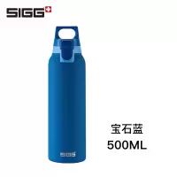 瑞士sigg希格不锈钢保温杯保冷杯男女士学生车载水杯子便携户外弹盖杯带茶网泡茶杯 宝石蓝500ml
