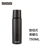 瑞士sigg希格保温杯304不锈钢真空保温保冷水杯子男女士轻量车载杯运动户外大容量商务办公水杯 黑曜石750ml