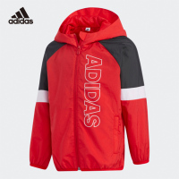 Adidas阿迪达斯 童装 2021春季新款 小童装春季训练运动梭织夹克