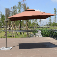 户外遮阳伞 室外庭院阳台休闲伞 2.5米 双顶 单位：把